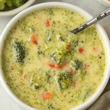 A bowl of healthy, delicious soup made with whole foods.