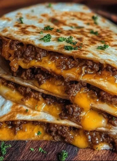 Delicious Smashburger quesadillas served with toppings and sides