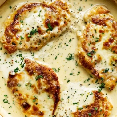Creamy ranch chicken dish with herbs and spices, perfect for dinner