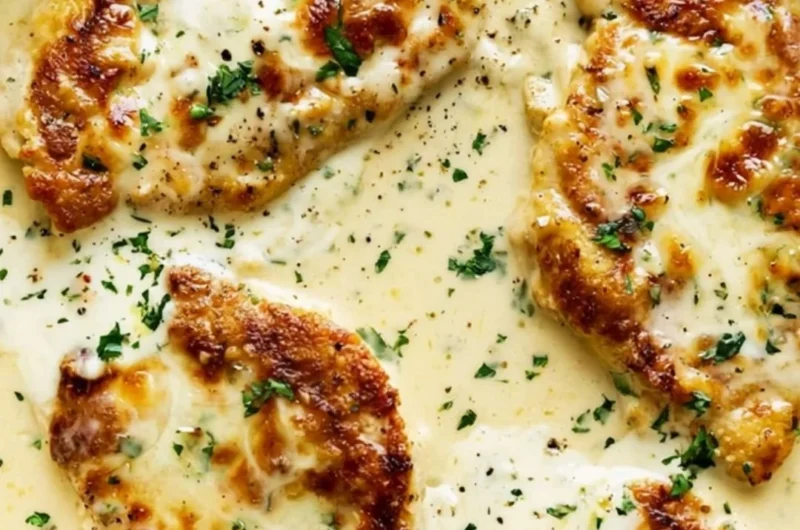 Creamy ranch chicken dish with herbs and spices, perfect for dinner