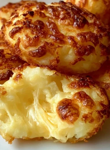 Homemade crispy cheese puffs, golden and delicious, perfect for snacking.