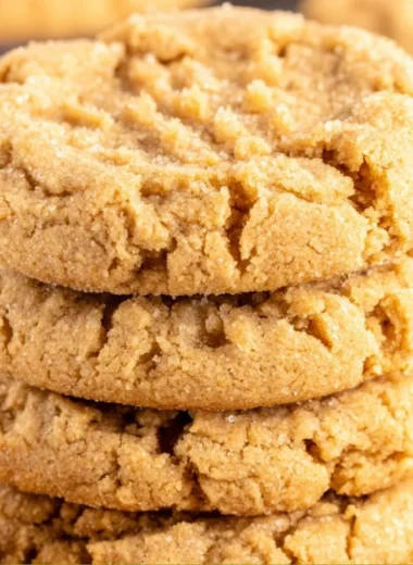 Plate of sugar free peanut butter cookies
