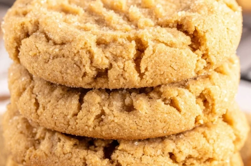 Plate of sugar free peanut butter cookies