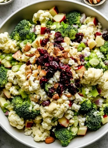 Classic Broccoli Salad with fresh ingredients and creamy dressing
