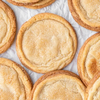 Delicious brown butter sugar cookies baked to perfection in a beautiful display.
