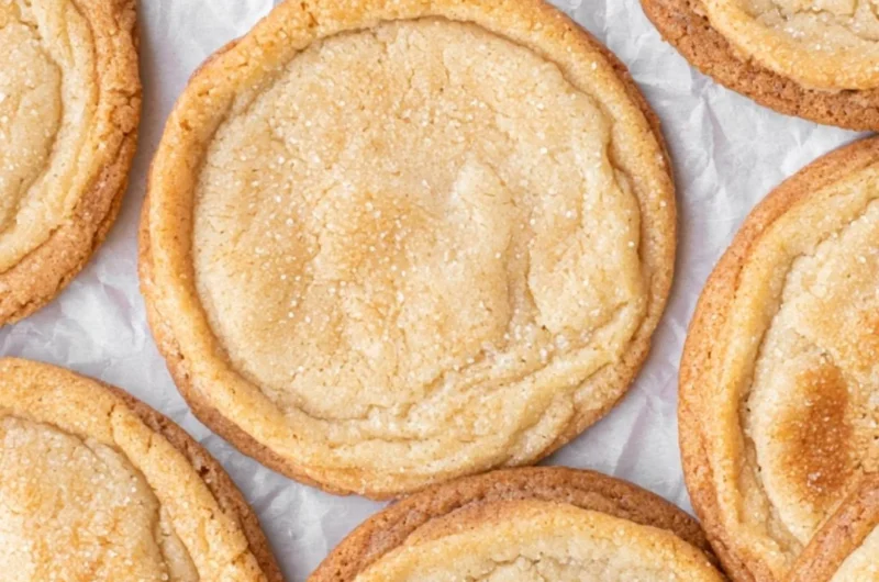 Delicious brown butter sugar cookies baked to perfection in a beautiful display.
