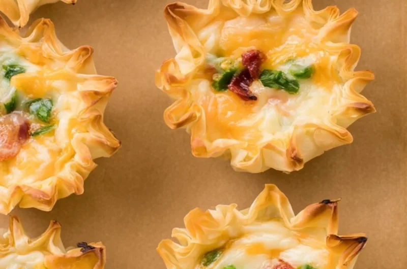 A delicious platter of homemade jalapeño popper cups filled with cream cheese.